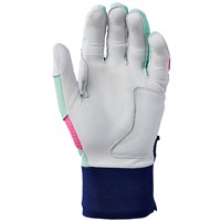 Evoshield Youth Limited Edition Carbyne Batting Gloves w/Strap, Navy/Pink