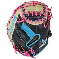 All Star S7 Elite 33” Baseball Catcher’s Glove, Black/Blue