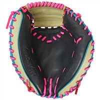 All Star S7 Elite 33” Baseball Catcher’s Glove, Black/Blue