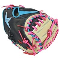 All Star S7 Elite 33” Baseball Catcher’s Glove, Black/Blue