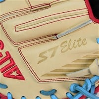 All Star S7 Elite 33” Baseball Catcher’s Glove, Tan/Blue