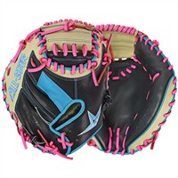All Star S7 Elite 33” Baseball Catcher’s Glove, Black/Blue