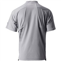 Rawlings Men's Gold Collection 1/4 Zip Short Sleeve Cage Jacket, Blue Grey