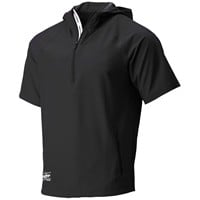 Rawlings Men's Colorsync Short Sleeve Hooded Jacket, Black