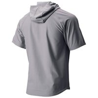 Rawlings Men's Colorsync Short Sleeve Hooded Jacket, Blue Grey