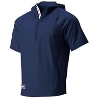 Rawlings Men's Colorsync Short Sleeve Hooded Jacket, Navy