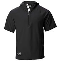 Rawlings Men's Colorsync Short Sleeve Hooded Jacket, Black