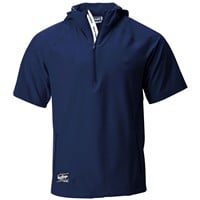 Rawlings Men's Colorsync Short Sleeve Hooded Jacket, Navy