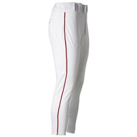 Rawlings Men's Launch Piped Jogger Pants, White/Scarlet