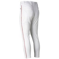 Rawlings Men's Launch Piped Jogger Pants, White/Scarlet