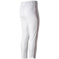 Rawlings Men's Launch Piped Jogger Pants, White/Scarlet