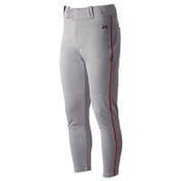 Rawlings Men's Launch Piped Jogger Pants, Blue Grey/Scarlet