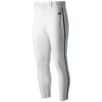 Rawlings Men's Launch Piped Jogger Pants, White/Dark Green