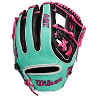Wilson A2K SuperSkin 1720 11.5in Baseball Glove, Black/Pink