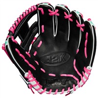Wilson A2K SuperSkin 1720 11.5in Baseball Glove, Black/Pink