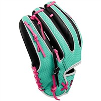 Wilson A2K SuperSkin 1720 11.5in Baseball Glove, Black/Pink