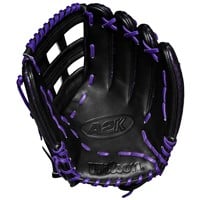 Wilson A2K SuperSkin Brenton Doyle Game Model 1799 12.75in Baseball Glove, Black/Purple