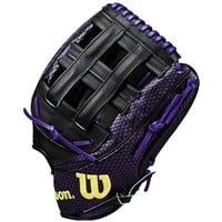 Wilson A2K SuperSkin Brenton Doyle Game Model 1799 12.75in Baseball Glove, Black/Purple