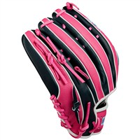 Wilson A2K SuperSkin 1750 12.5in Baseball Glove, Navy/Pink