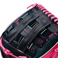Wilson A2K SuperSkin 1750 12.5in Baseball Glove, Navy/Pink