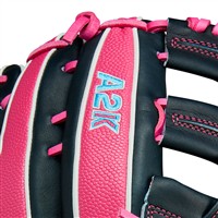 Wilson A2K SuperSkin 1750 12.5in Baseball Glove, Navy/Pink