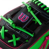 Wilson A2000 SuperSkin 1786 11.5in Baseball Glove, Black/Light Green