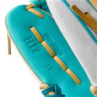 Wilson A2000 H12 SuperSkin Fastpitch Glove, Teal/White