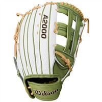 Wilson A2000 FP50 SuperSkin Fastpitch Glove, Green/White