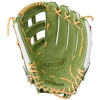 Wilson A2000 FP50 SuperSkin Fastpitch Glove, Green/White
