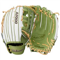 Wilson A2000 FP50 SuperSkin Fastpitch Glove, Green/White