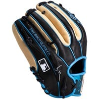 Rawlings Exclusive Heart of the Hide 11.5in Baseball Glove (PRO934-2BC), Black/Light Blue