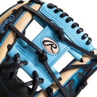 Rawlings Exclusive Heart of the Hide 11.5in Baseball Glove (PRO934-2BC), Black/Light Blue