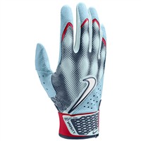 NIKE Limited Edition Acuna Alpha Varsity Batting Gloves, Blue/White