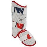 NIKE Limited Edition Energy Batters Leg Guard, Red/Gold