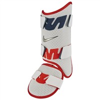 NIKE Limited Edition Energy Batters Leg Guard, Red/Gold