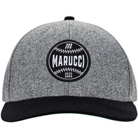 Marucci Clubhouse Flatbill Baseball Hat, Grey/Black