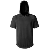 Evoshield Men's LTWGT Short Sleeve Training 2.0 Baseball Hoodie, Black