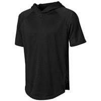 Evoshield Men's LTWGT Short Sleeve Training 2.0 Baseball Hoodie, Black