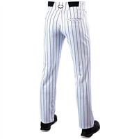 Evoshield Men's Salute Pinstripe Open Bottom Baseball Pants, White/Black