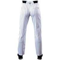 Evoshield Men's Salute Pinstripe Open Bottom Baseball Pants, White/Black