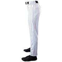 Evoshield Men's Salute Pinstripe Open Bottom Baseball Pants, White/Black