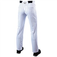 Evoshield Men's Salute Pinstripe Open Bottom Baseball Pants, White/Navy