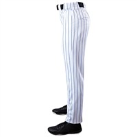Evoshield Men's Salute Pinstripe Open Bottom Baseball Pants, White/Navy