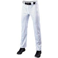 Evoshield Men's Salute Pinstripe Open Bottom Baseball Pants, White/Black