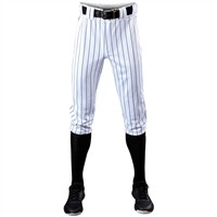 Evoshield Men's Salute Pinstripe Knicker Baseball Pants, White/Navy