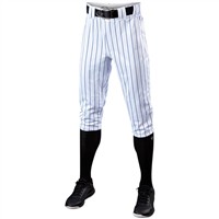 Evoshield Men's Salute Pinstripe Knicker Baseball Pants, White/Navy