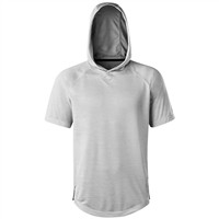 Evoshield Youth LTWGT Short Sleeve Training 2.0 Baseball Hoodie, Grey