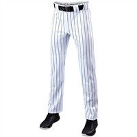 Evoshield Youth Salute Pinstripe Open Bottom Baseball Pants, White/Black