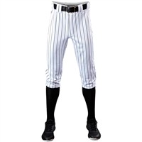 Evoshield Youth Salute Pinstripe Knicker Baseball Pants, White/Black