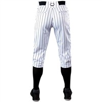 Evoshield Youth Salute Pinstripe Knicker Baseball Pants, White/Black